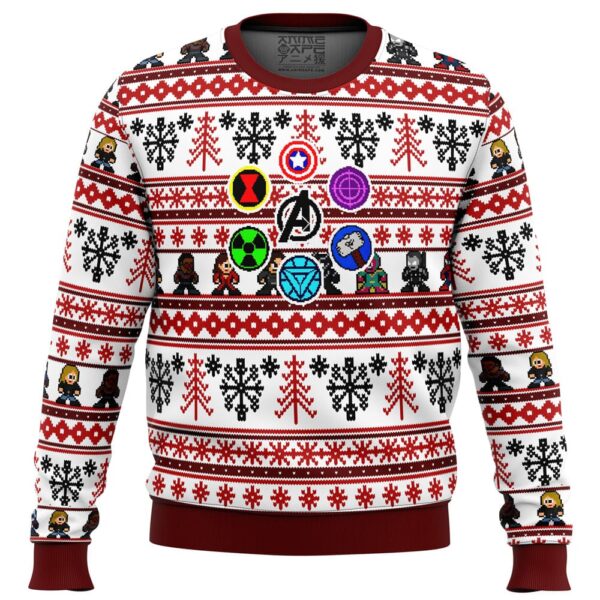 Marvel Avengers Retro Gifts For Family Holiday Christmas Ugly Sweater