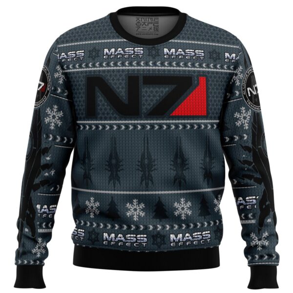 Mass Effect N7 Gifts For Family Holiday Christmas Ugly Sweater