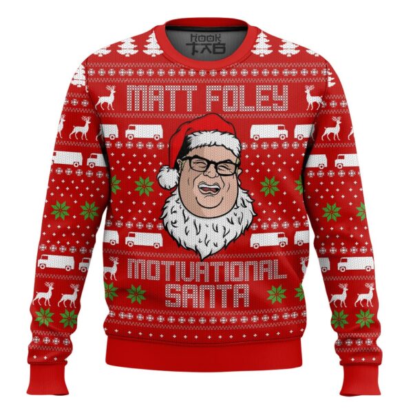 Matt Foley Saturday Night Live Motivational Santa Christmas Best Holiday Christmas Ugly Sweater Gifts For Family