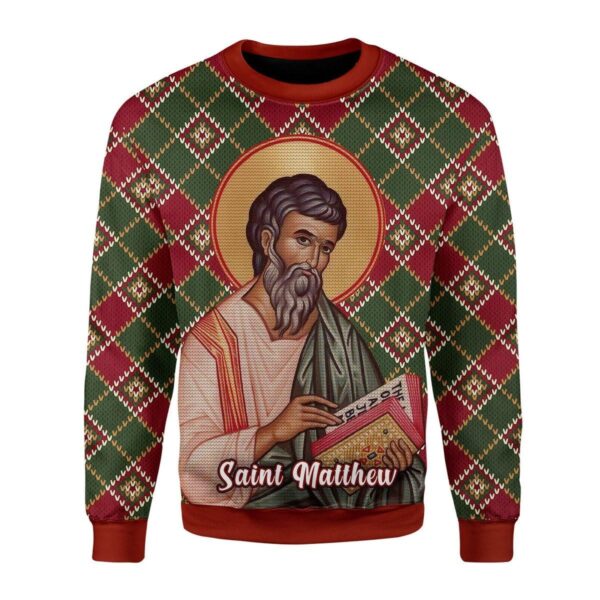 Matthew the Apostle Best Gifts For Family For Holiday Christmas Ugly Sweater