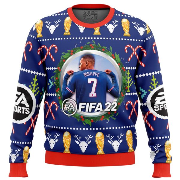 Mbappe EA Sports FIFA Gifts For Family Holiday Christmas Ugly Sweater