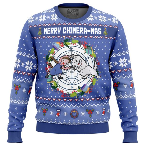 Merry Chimera-mas Fullmetal Alchemist Best Gifts For Family For Holiday Christmas Ugly Sweater