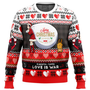 Merry Christmas And Happy New Year Kaguya-Sama Love Is War Gifts For Family Holiday Christmas Ugly Sweater