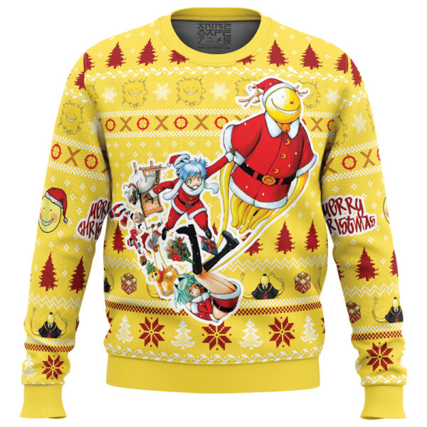 Merry Christmas Assassination Classroom Gifts For Family Holiday Christmas Ugly Sweater