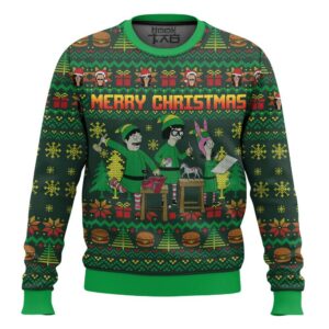 Merry Christmas Bob’s Burgers Best Holiday Christmas Ugly Sweater Gifts For Family