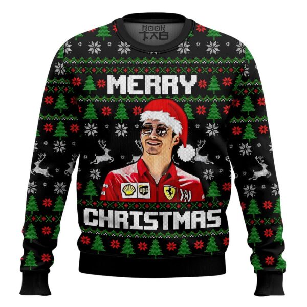 Merry Christmas Charles Leclerc Gifts For Family Holiday Christmas Ugly Sweater