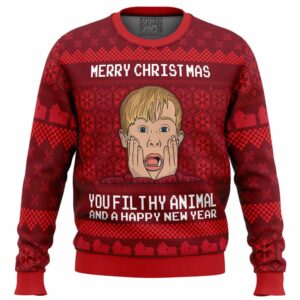 Merry Christmas Home Alone Gifts For Family Holiday Christmas Ugly Sweater