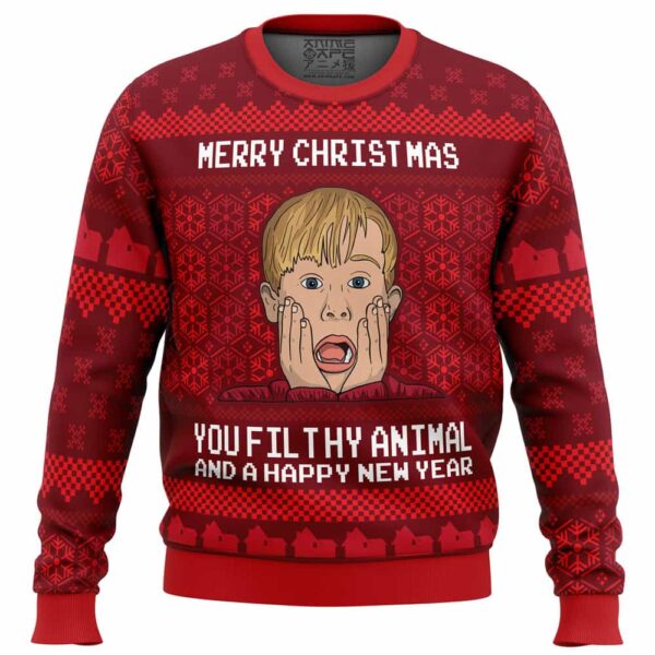 Merry Christmas Home Alone Gifts For Family Holiday Christmas Ugly Sweater