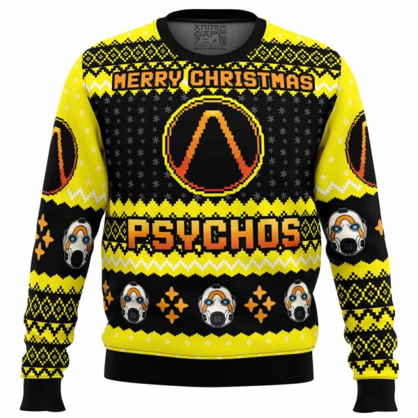 Merry Christmas Psychos Borderlands Gifts For Family Holiday Christmas Ugly Sweater