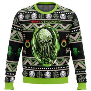 Merry Cthulhumas Cthulhu Gifts For Family Holiday Christmas Ugly Sweater