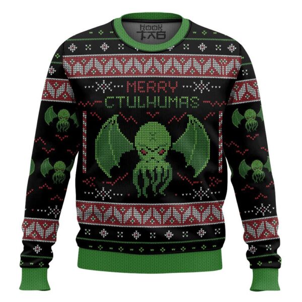 Merry Cthulhumas Gifts For Family Holiday Christmas Ugly Sweater Cthulhu