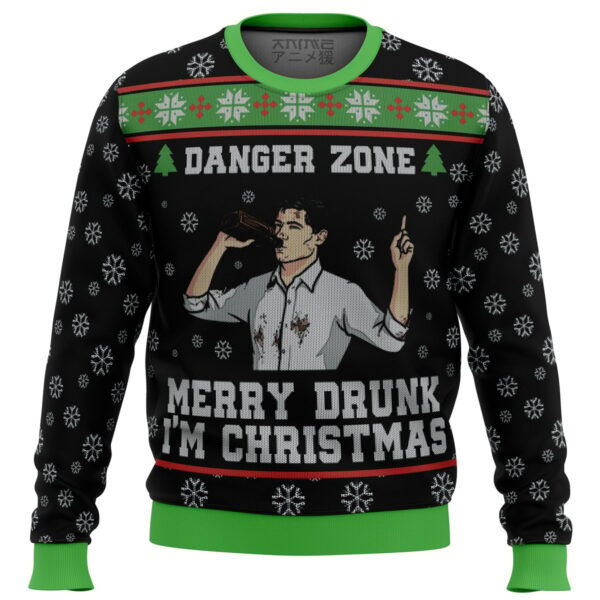 Merry Drunk I’m Christmas Sterling Archer Black Gifts For Family Holiday Christmas Ugly Sweater