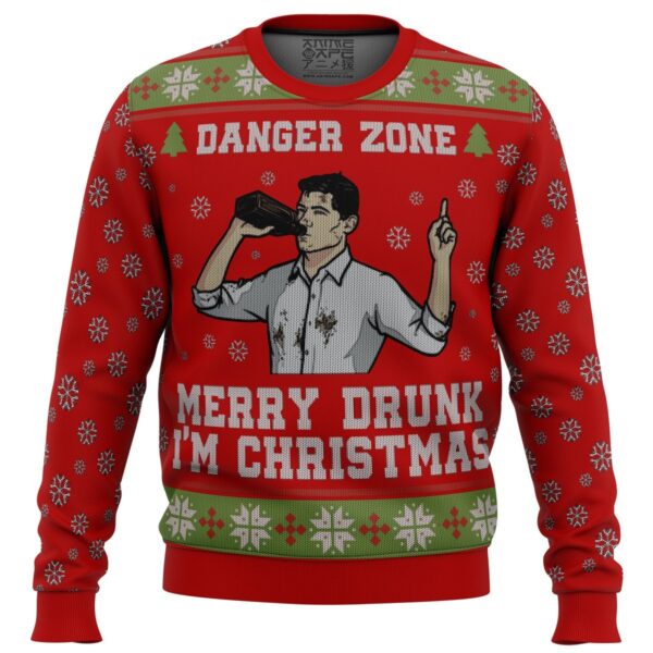 Merry Drunk I’m Christmas Sterling Archer Gifts For Family Holiday Christmas Ugly Sweater