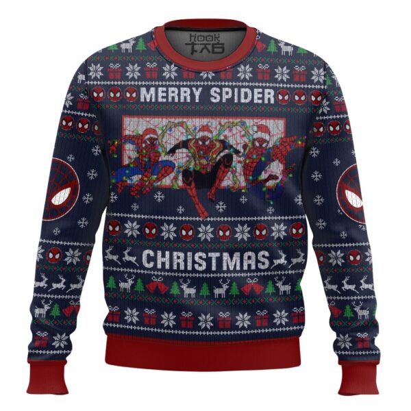 Merry Spider Christmas Best Holiday Christmas Ugly Sweater Gifts For Family