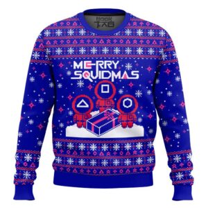 Merry Squidmas Squid Game Best Holiday Christmas Ugly Sweater Gifts For Family