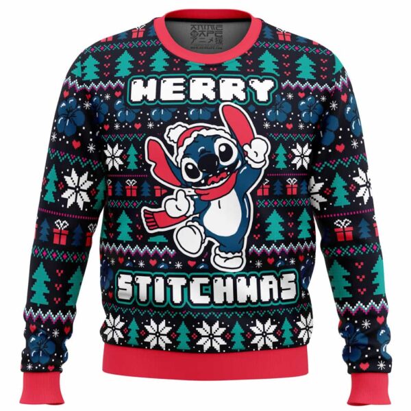 Merry Stitchmas Stitch Gifts For Family Holiday Christmas Ugly Sweater