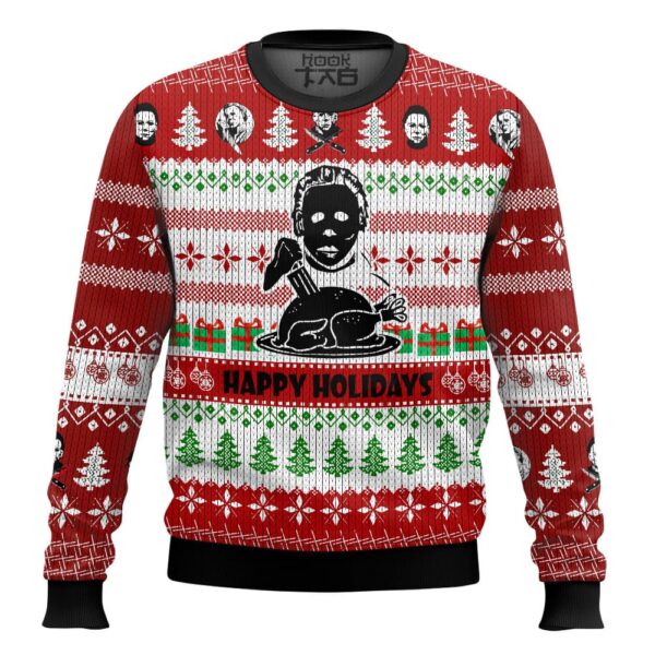 Michael Myers Best Holiday Christmas Ugly Sweater Gifts For Family