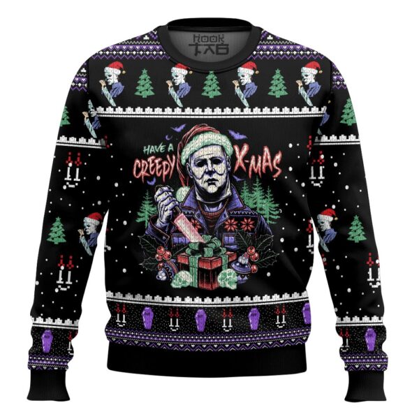 Michael Myers Christmas Creepy Xmas Best Holiday Christmas Ugly Sweater Gifts For Family