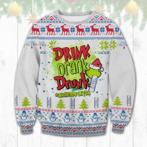 Michelob Ultra Grinch Best Holiday Christmas Ugly Sweater Gifts For Family