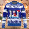 Michelob Ultra Heart Pattern Fair Isle Best Holiday Christmas Ugly Sweater Gifts For Family