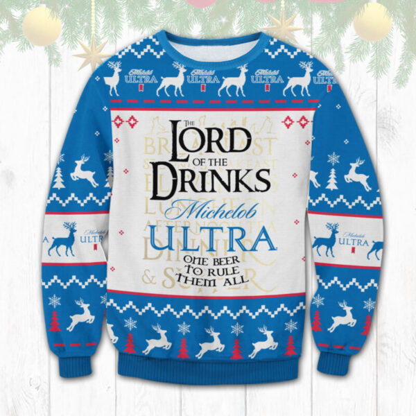 Michelob Ultra Lord Of The Rings Best Holiday Christmas Ugly Sweater Gifts For Family