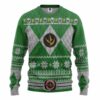 Mighty Morphin Green Ranger Christmas Custom Best Holiday Christmas Ugly Sweater Gifts For Family