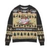 Miller High Life Beer Gifts For Family Holiday Christmas Ugly Sweater