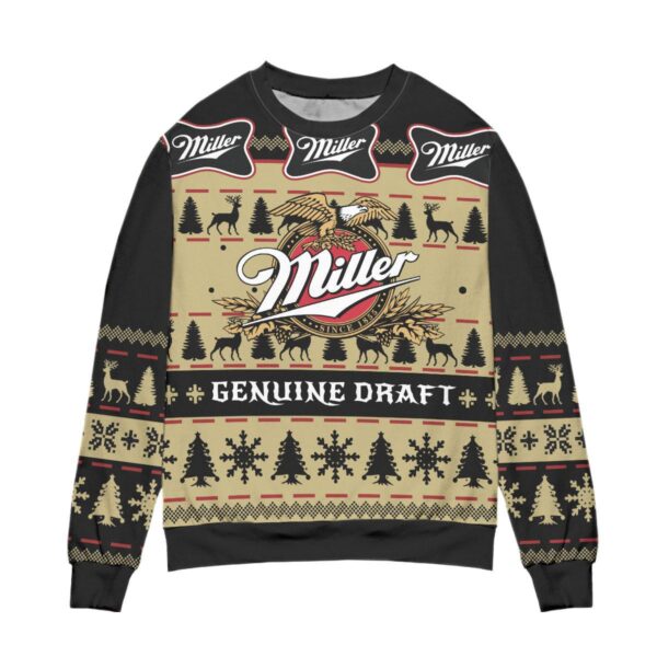 Miller Genuine Draft Christmas Gift Best Holiday Christmas Ugly Sweater Gifts For Family