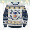 Miller Lite Bulldog Best Holiday Christmas Ugly Sweater Gifts For Family