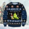 Miller Lite Grinch Hand Gifts For Family Holiday Christmas Ugly Sweater