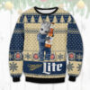 Miller Lite Grinch Happy Best Holiday Christmas Ugly Sweater Gifts For Family