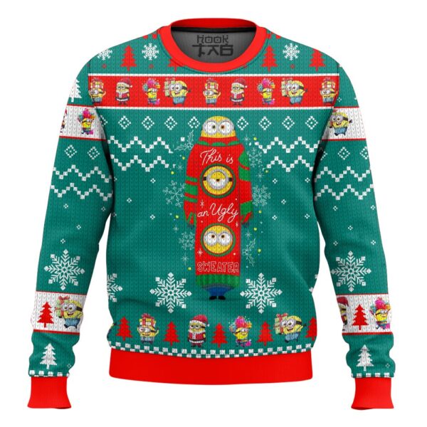 Minions This is Best Holiday Christmas Ugly Sweater Gifts For Family