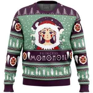 Mononoke Hime Princess Mononoke Gifts For Family Holiday Christmas Ugly Sweater