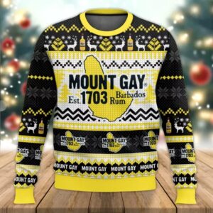 Mount Gay Rum Gifts For Family Holiday Christmas Ugly Sweater