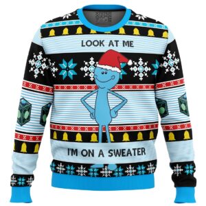 Mr Meeseeks Gifts For Family Holiday Christmas Ugly Sweater