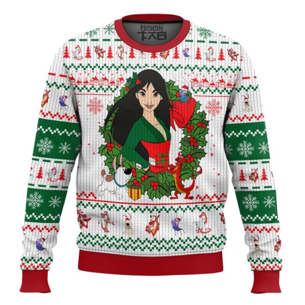 Mulan Disney Princess Christmas Best Holiday Christmas Ugly Sweater Gifts For Family