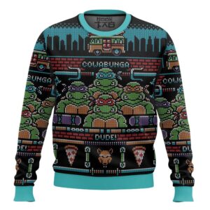 Mutant Ninja Turtles Cowabunga Dude Christmas Best Holiday Christmas Ugly Sweater Gifts For Family