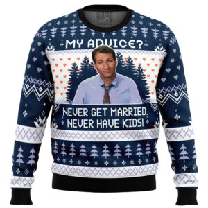 My Advice Married With Children Gifts For Family Holiday Christmas Ugly Sweater