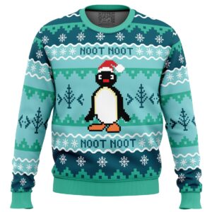 NOOT NOOT Pingu Gifts For Family Holiday Christmas Ugly Sweater