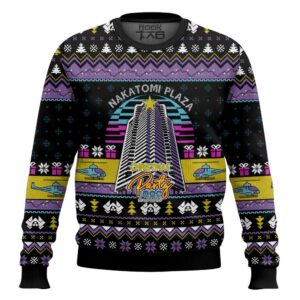 Nakatomi Plaza Christmas Party 1988 Die Hard Best Holiday Christmas Ugly Sweater Gifts For Family