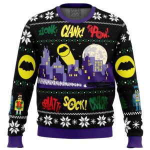 Nananana Christmas Batman DC Comics Gifts For Family Holiday Christmas Ugly Sweater