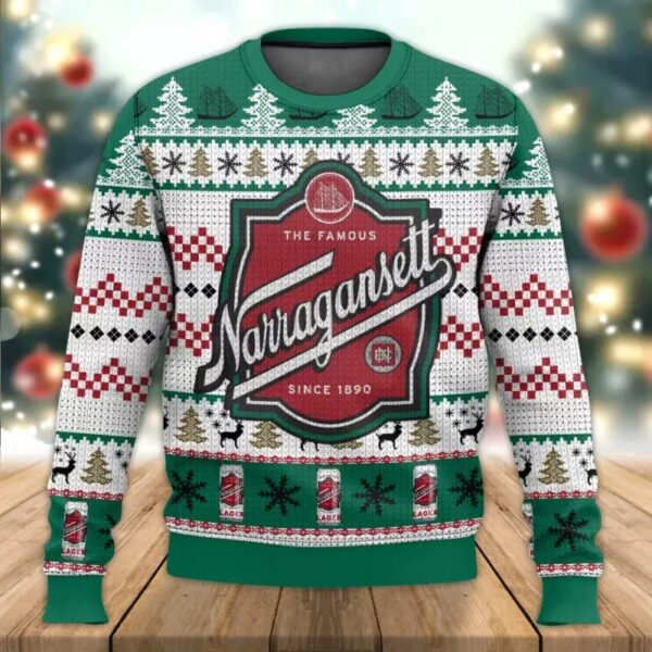 Narragansett Beer Christmas Best Holiday Christmas Ugly Sweater Gifts For Family