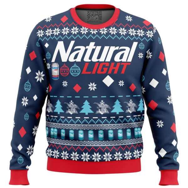 Natural Light Beer Gifts For Family Holiday Christmas Ugly Sweater