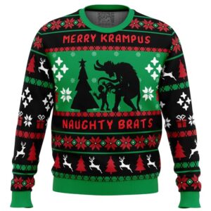 Naughty Brats Krampus Gifts For Family Holiday Christmas Ugly Sweater