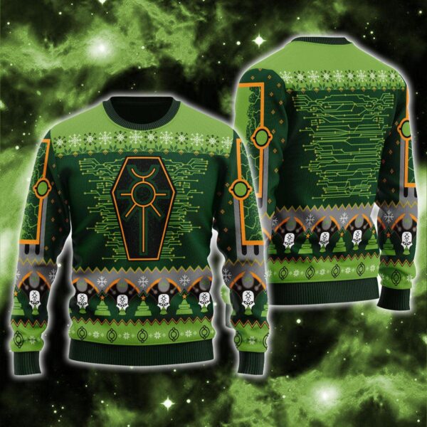 Nefarious Necron Iconic Gifts For Family Holiday Christmas Ugly Sweater