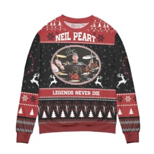 Neil Peart Gifts For Family Holiday Christmas Ugly Sweater