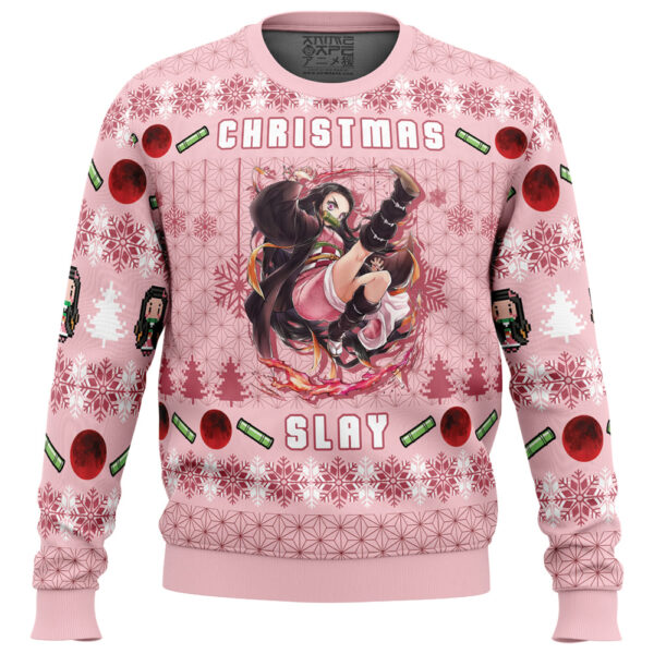 Nezuko Christmas Slay Demon Slayer Gifts For Family Holiday Christmas Ugly Sweater