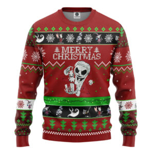 Nightmare Before Christmas Jack Skellington Custom Best Holiday Christmas Ugly Sweater Gifts For Family