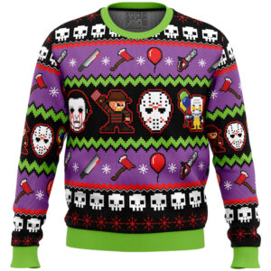 Nightmares on Halloween Gifts For Family Holiday Christmas Ugly Sweater