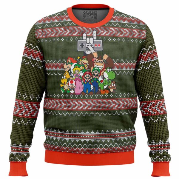 Nintendo Gifts For Family Holiday Christmas Ugly Sweater